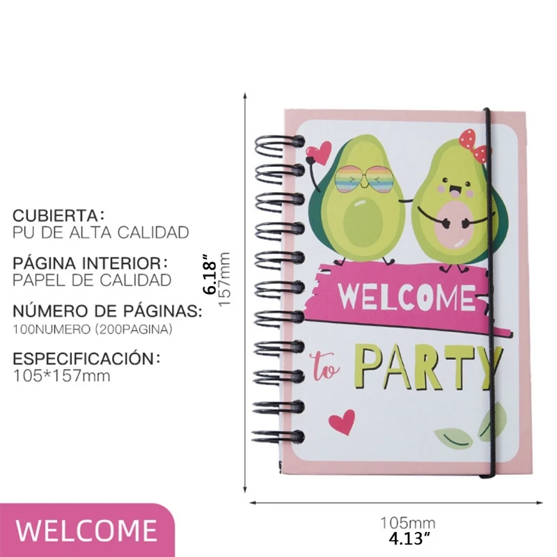 2022 Avocado Teacher Planner Student Academic Elastic Strap 336 Dated Pages Classic A6 Spiral Daily | Канцтовары для офиса и
