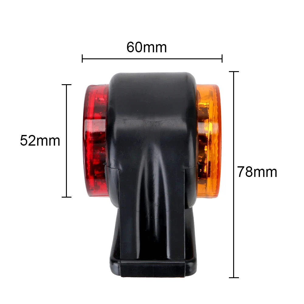 

LEEPEE 14 LED Side Marker Light Truck Lamp 12V-24V Indicator Lamp Yellow Red Turn Signal Clearance Light