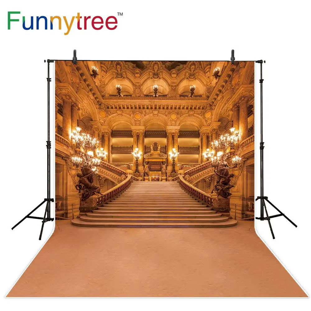 

Funnytree красивый фон для фотосъемки с изображением замка для студийной фотосъемки украшение для вечеринки свадебный фон