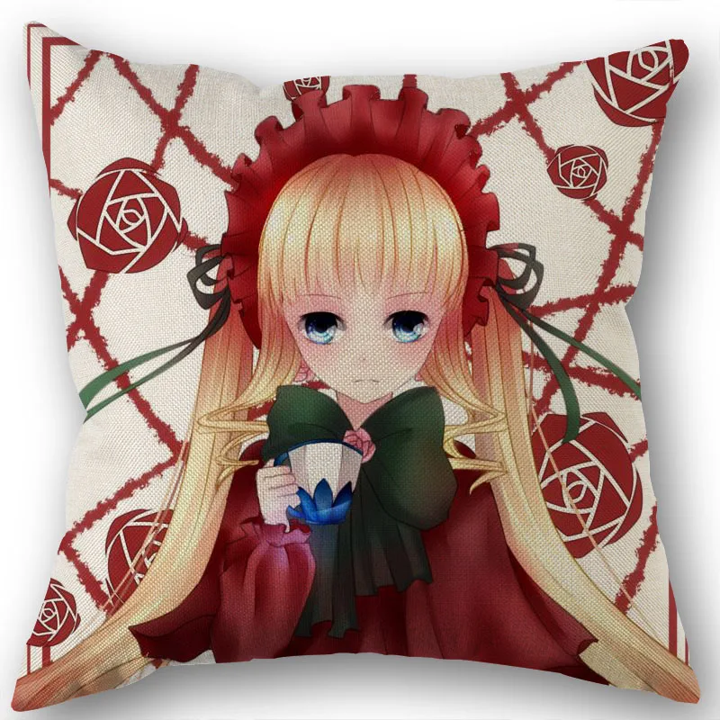 

Rozen Maiden Pillowcase Wedding Decorative Cotton Linen Pillow Case For Home Pillow Cover 45X45(One Sides)