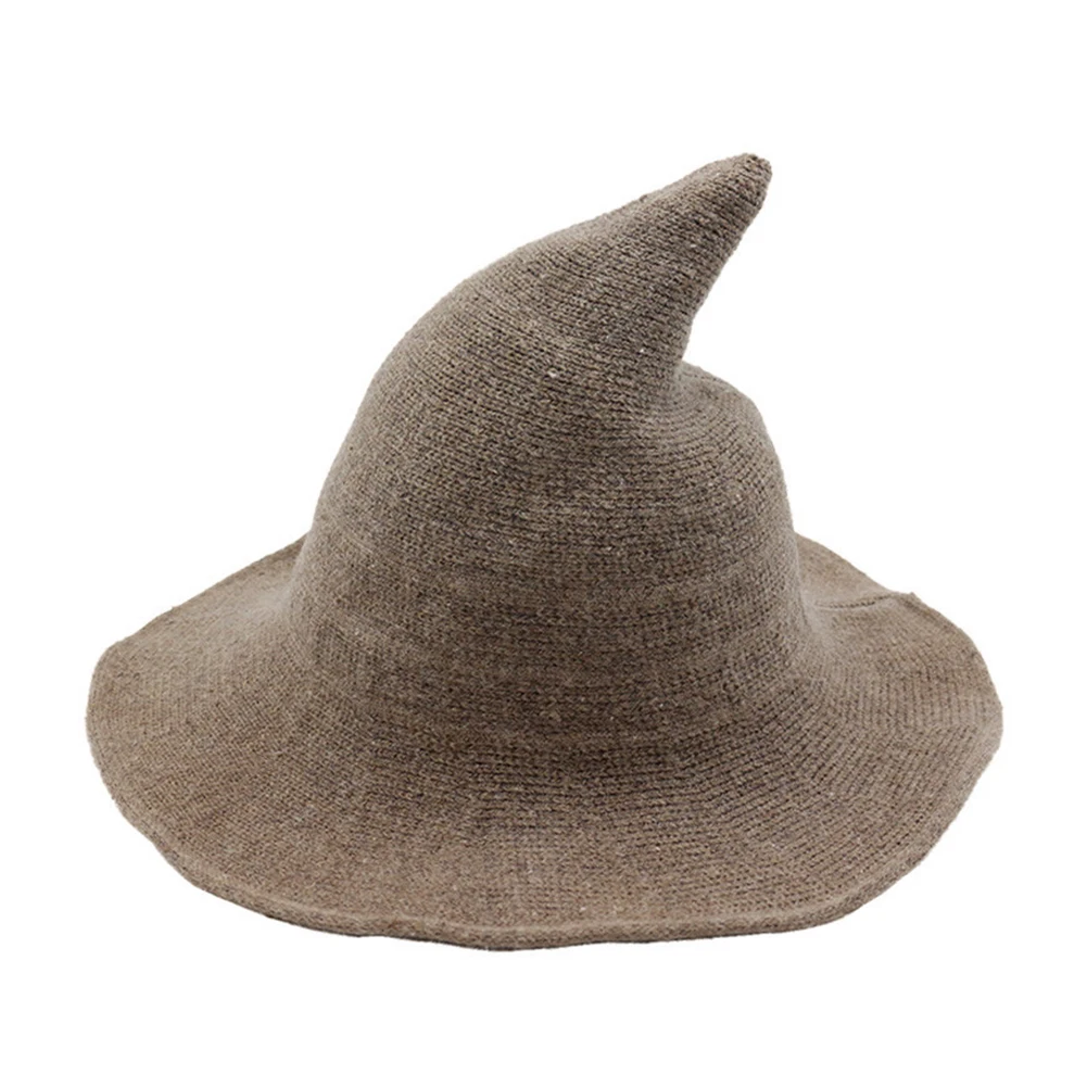 

Women Halloween Witch Hat Cosplay Costume Party Wide Brim Knitted Hat NYZ Shop