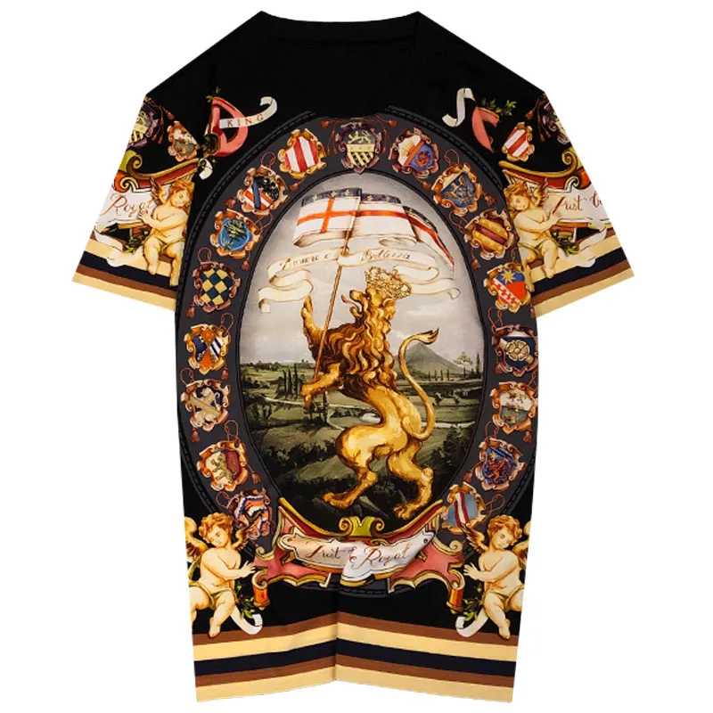 

AELESEEN 2020 Drop Shipping Women Print T Shirt Summer Short-sleeve Angel Print Tops Fashion Loose Black and White Tees Shirt