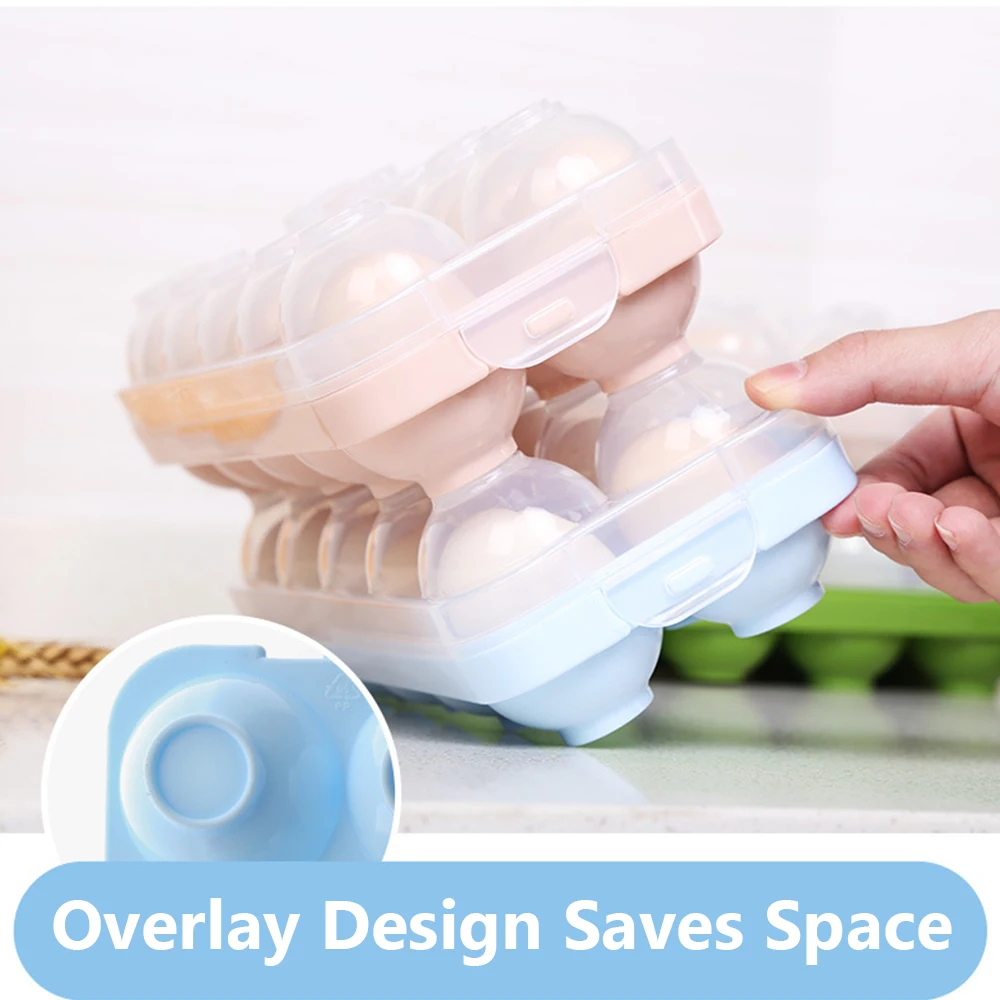 1/3 шт. Ящики для яиц пластиковый поднос хранения в холодильнике Чехол Контейнер