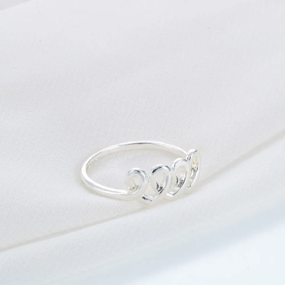 Женское кольцо для свадьбы QIMING Золотое модное друга минимальное ювелирное