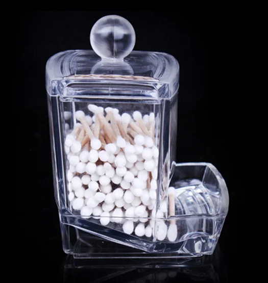 Прозрачная акриловая коробка держатель Q tip для косметики|Коробки и ящики