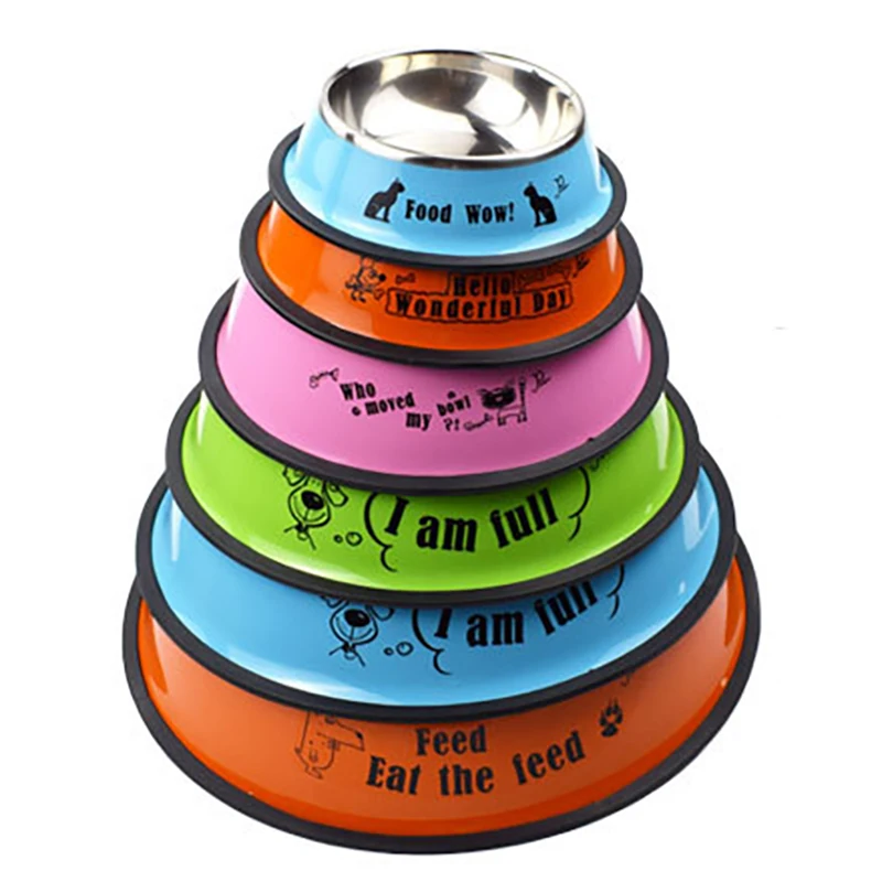 Миска для собаки с изображением кота из мультфильма и Нержавеющая сталь собака