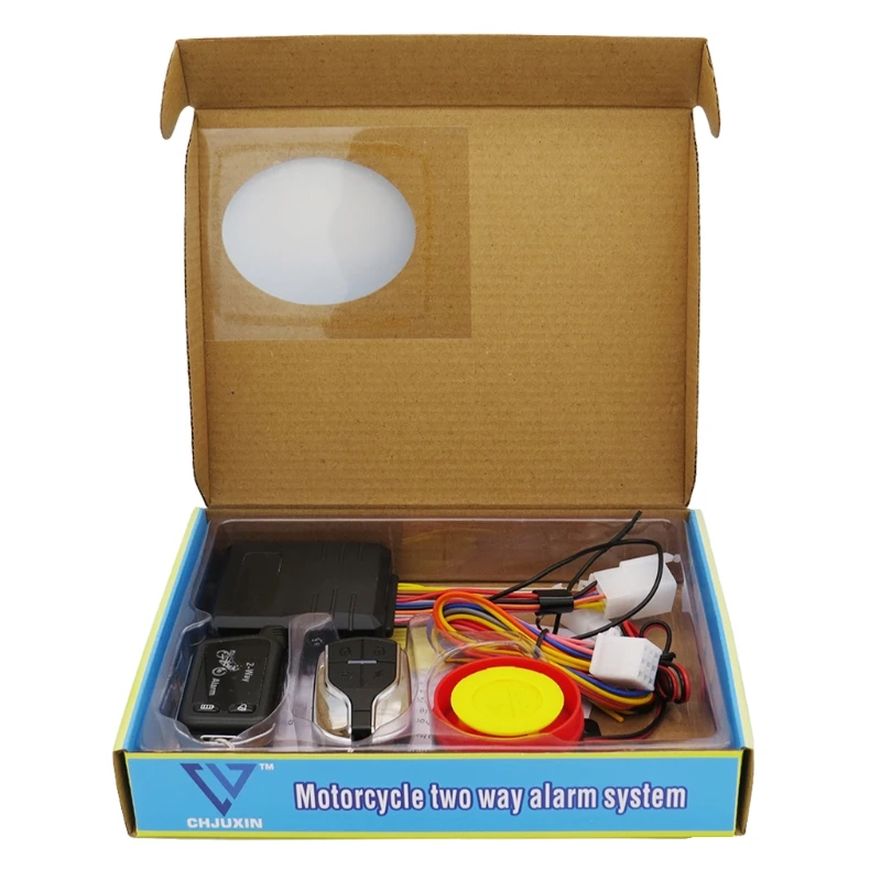 

Motorcycle Two Way Alarm System with Remote Control Universal Motor 2 Way Anti Theft Alarm Systems