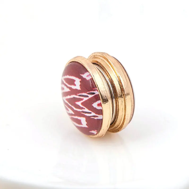 6 шт. цветные магнитные булавки в полоску круглые хиджабы шарфы стразы магнитная