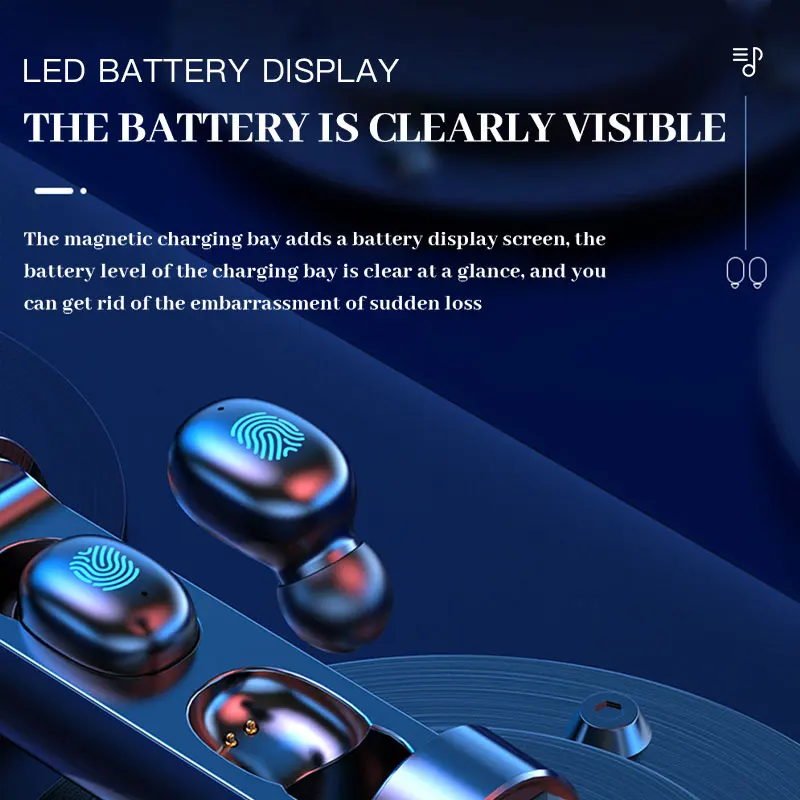 

LIGOFWIS N21 Wireless Bluetooth Headset Touch Earbuds Wireless Binaural Bluetooth Headset With Power Display And Digital Touch