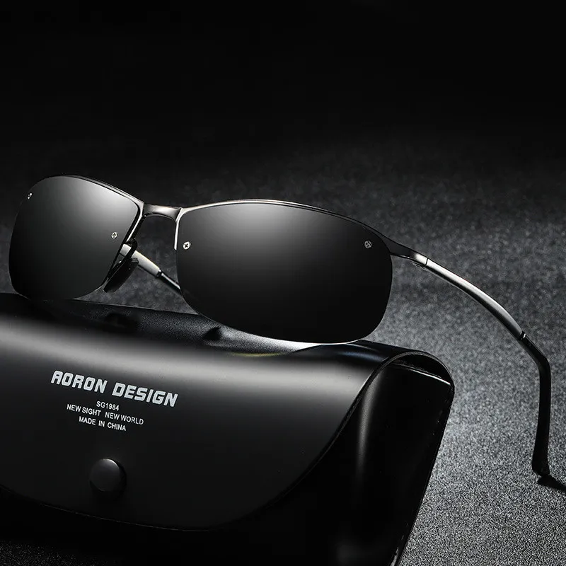 Мужские фотохромные солнцезащитные очки брендовые дизайнерские