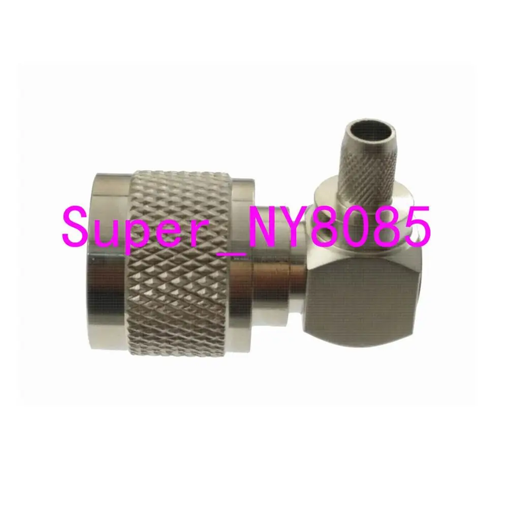 Коннектор N Штекерный зажим RG58 RG142 LMR195 RG400 прямоугольный кабель|angle connector|angled cablesangle