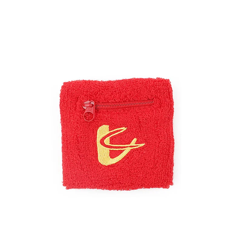Карман на молнии спортивный браслет хлопок эластичная поддержка запястья для