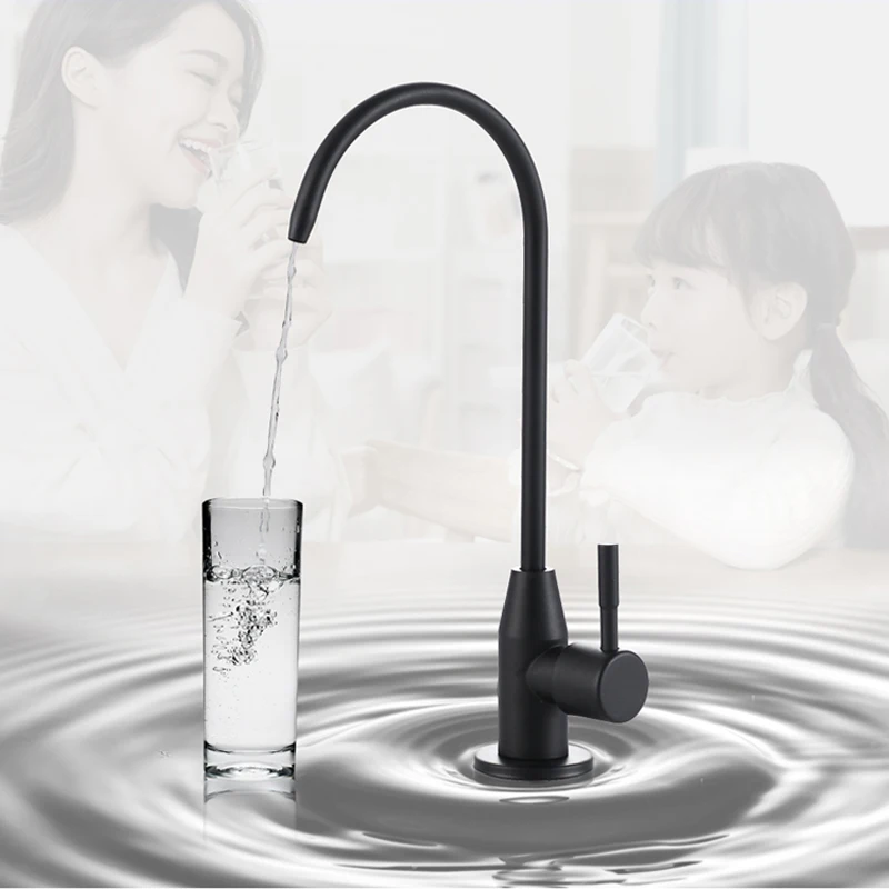 

Matte Black Direct Drinking Faucets Stainless Steel Kitchen Tap For Anti-Osmosis Purifier Water And Kitchen Sink Faucet