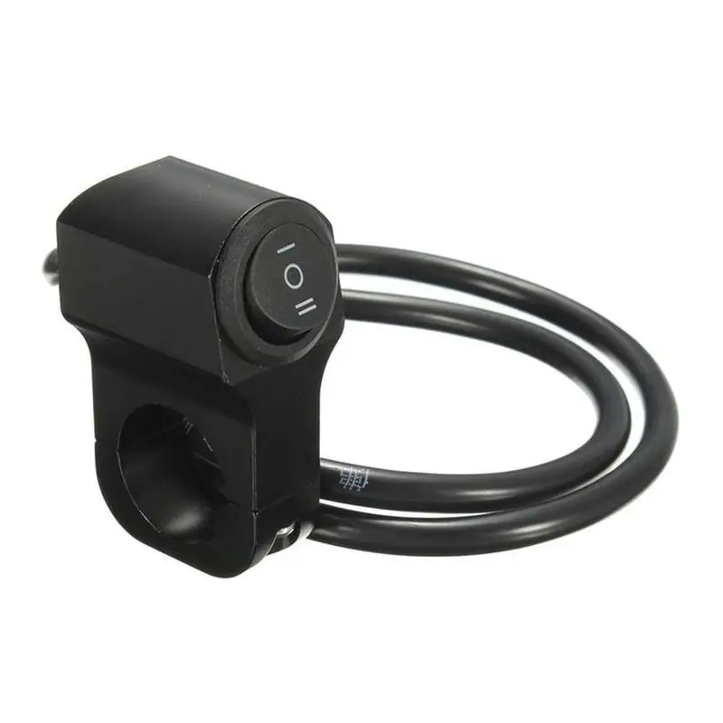 

22mm Aluminum Alloy Motorcycle Handlebar Headlight Three-position Fog Switch 12V Switch Waterproof Retro Switch Spotlight V9R2