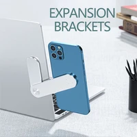 laptop expansion bracket notebook magnetic folding for computer phone stand holder multi screen adjust side mount connect tablet