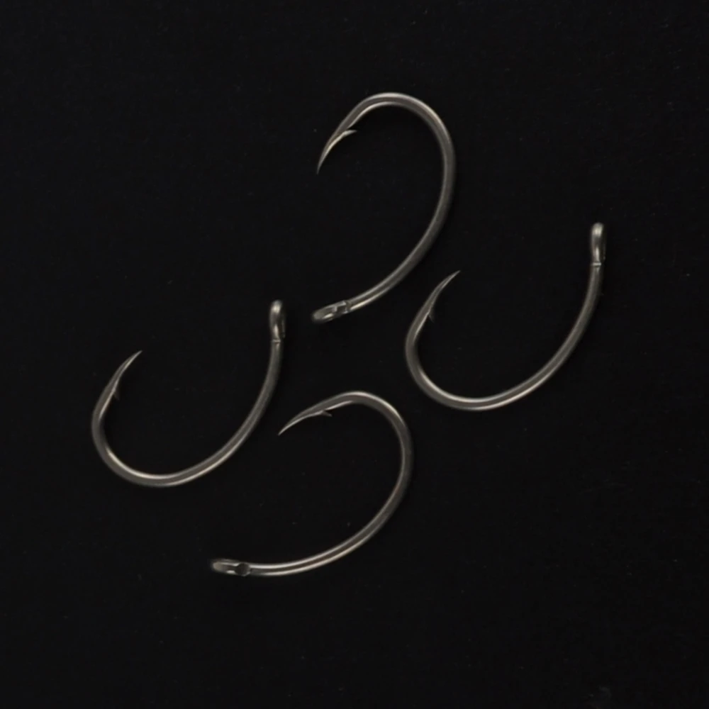 15pcs PTFE Coated High Carbon Stainless Steel Barbed Fish Hook With Eye X503 Fishing Accessories