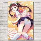 Постеры и принты Monogatari из серии хачикуджи майои с аниме, художественная шелковая Живопись, декоративные настенные картины для дома, декор для гостиной