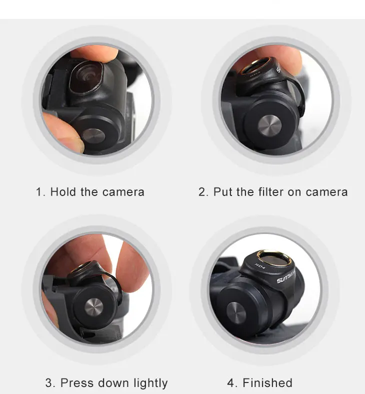 Фильтр для объектива камеры CPL MCUV ND4 ND8 ND16 ND32 фильтры для DJI SPARK самоконтроль Дрон аксессуары HD протектор для DJI SPARK