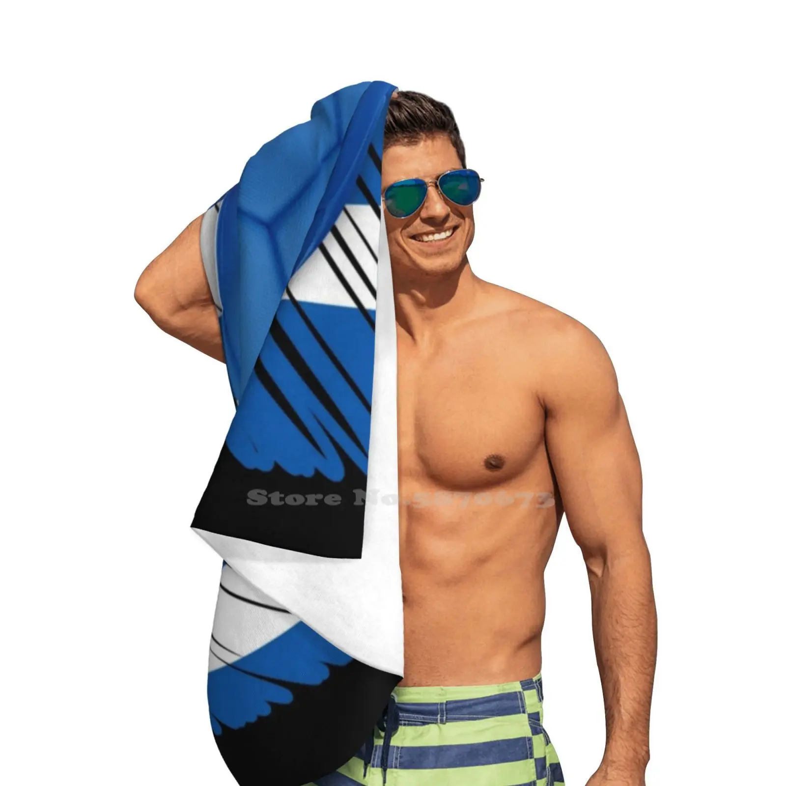 Греческий флаг страны футбола мягкая ткань из микрофибры полотенце для