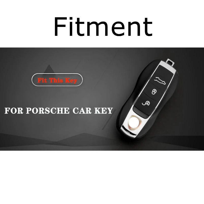 

Latest Zinc Alloy Smart Car Key Fob Shell Cover Case Key Bag Holder Protector For Porsche Cayenne Macan 911 Panamera Accessories