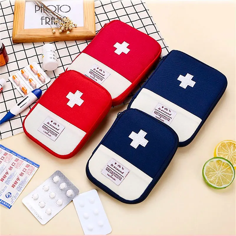 

Cute Mini Portable Medical First Aid Box Storage Bag Outdoor Household Emergency Medical Kit Pill Storage Bag