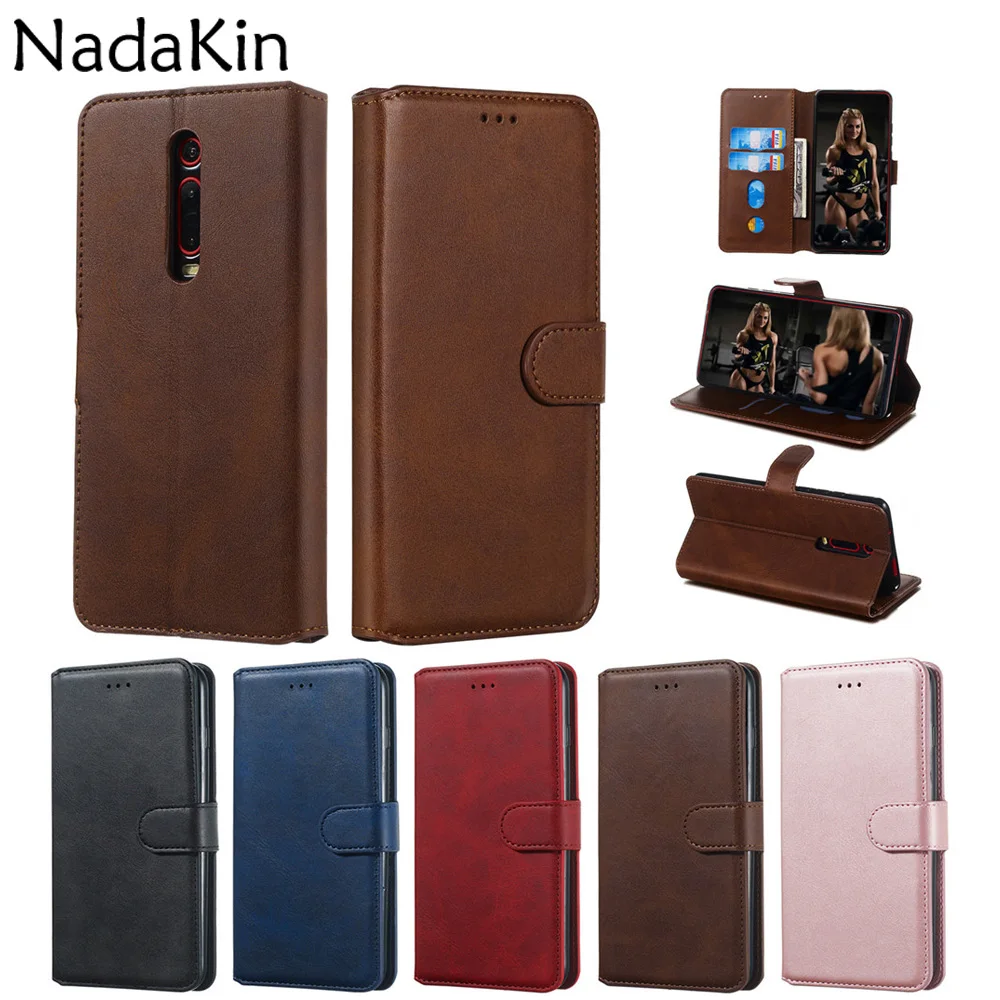 Роскошный кожаный чехол-книжка для Xiaomi mi A3 9T A2 Lite Red mi 7 7A K20 Note 7 5 6 Pro откидная крышка с кармашком для денег
