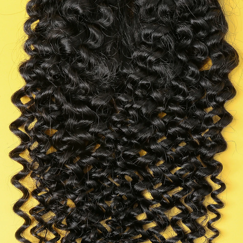 Глубокая волна 4x4 пряди натуральных волос 18 дюймов швейцарский шнурок