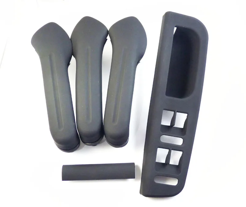 Черная накладка на внутреннюю дверную ручку ISANCE ободок и панель переключателя