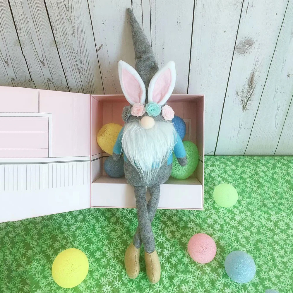 

Easter Gnome Bunny Doll Faceless Plush Rabbit Dwarf Carrot Happy Easter Home Party Decoration Desktop Ornament Kids Toys Gifts