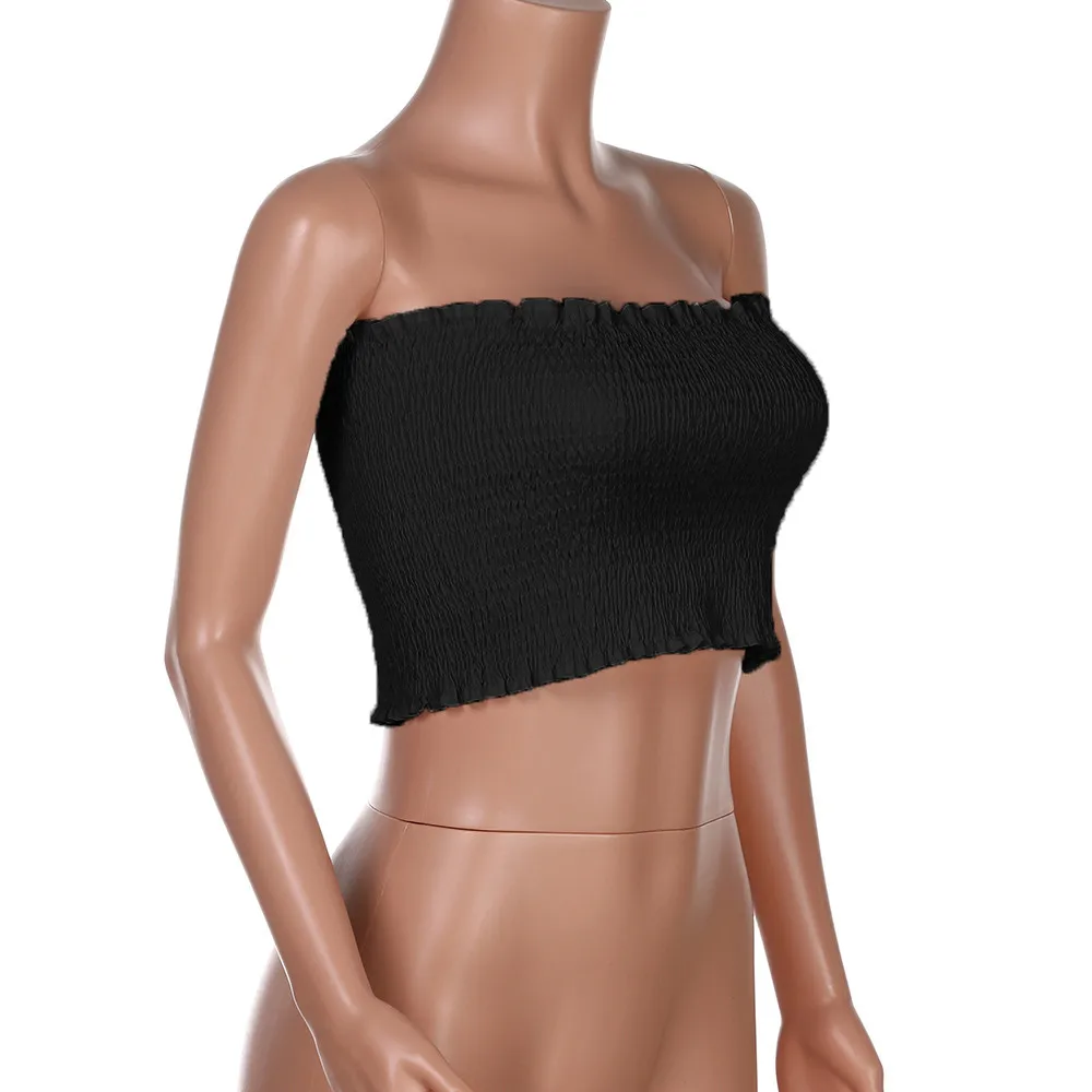 Женские топы без бретелек бесшовный Эластичный Бюстгальтер-бандо женское нижнее