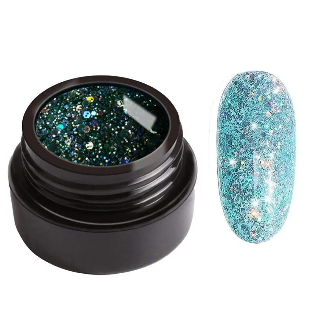 Гель для ногтей с сияющей краской замачивайте 5 мл от блеска УФ светодиодный