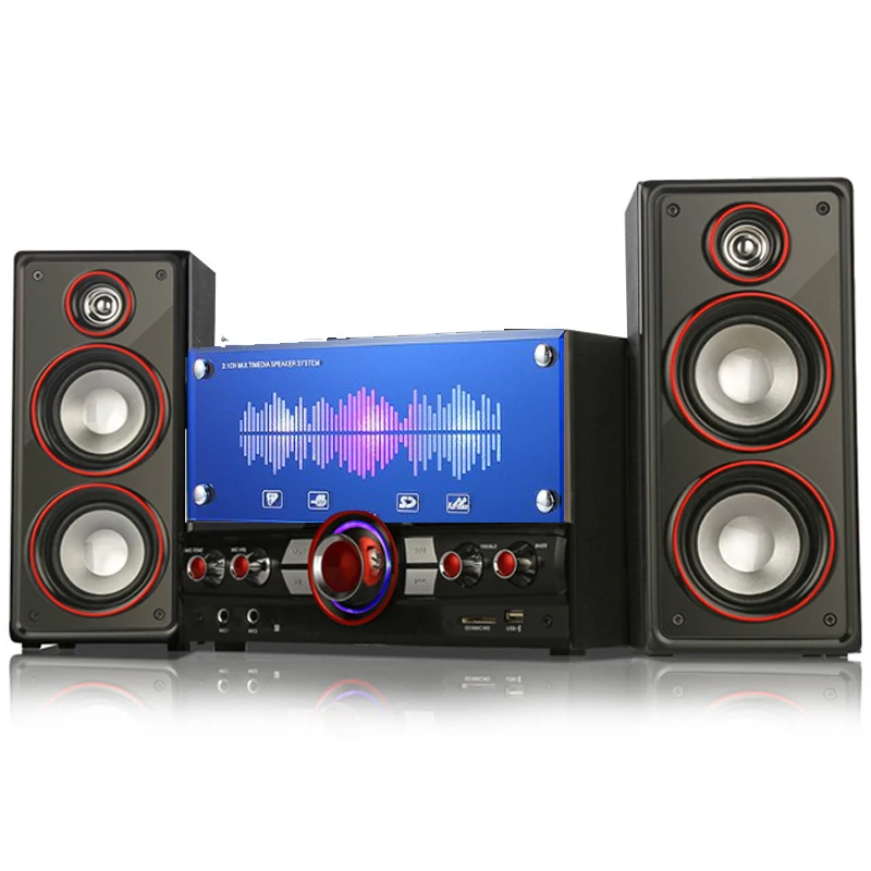 2 1 Г. Настольная аудиосистема для ноутбука Bluetooth стерео цветной Hi Fi сабвуфер