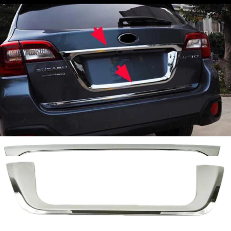 Хромированный чехол для задней крышки багажника 2 шт. 2015 Subaru Outback 2016|trunk lid trim|trim