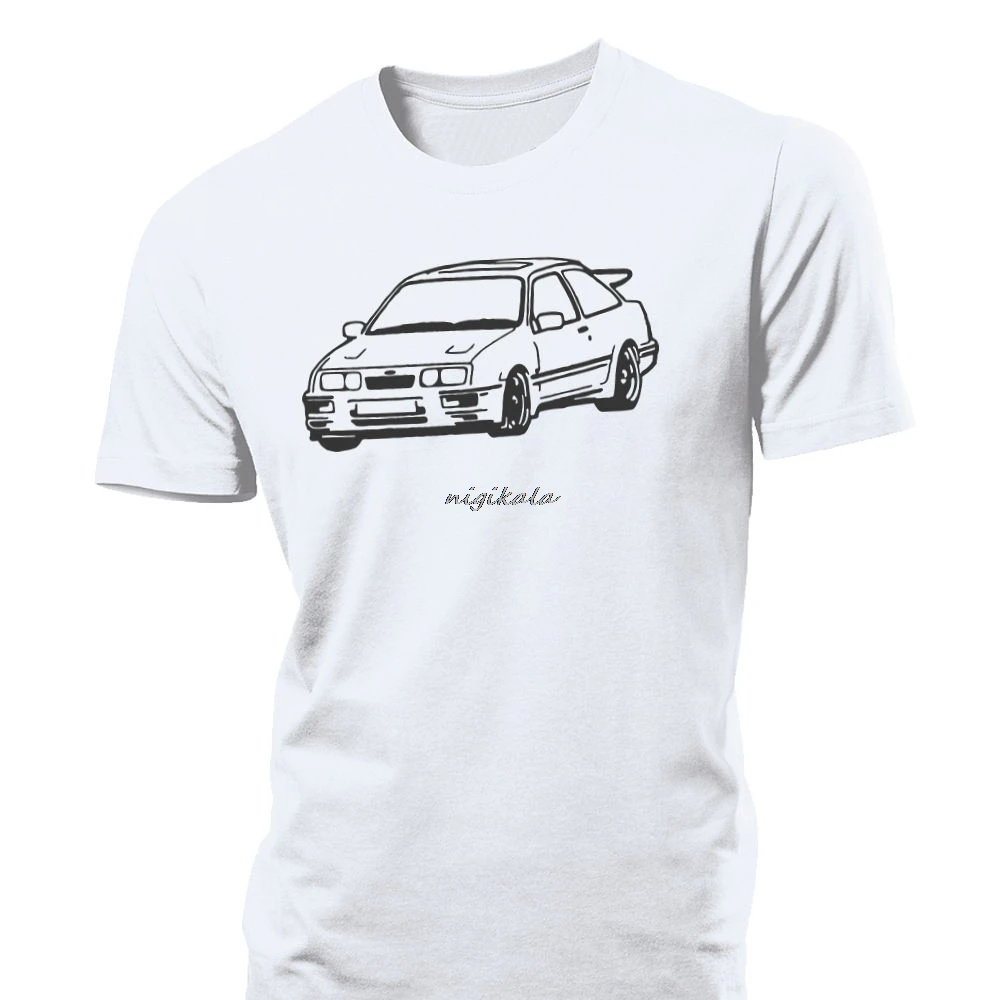 Мужская футболка Cosworth с 3 дверями Rs500 Cossie T4 Race Trackday Rs Ford sierra короткими рукавами