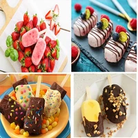 8 cells ice cream makers silicone mould ice cube tray popsicle barrel diy dessert ice cream mold with free sticks ice cream tool