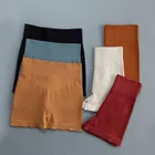 Бесшовные женские спортивные шорты, однотонная Спортивная одежда для тренировок, женская одежда для тренажерного зала, леггинсы для фитнеса, шорты для йоги с высокой талией