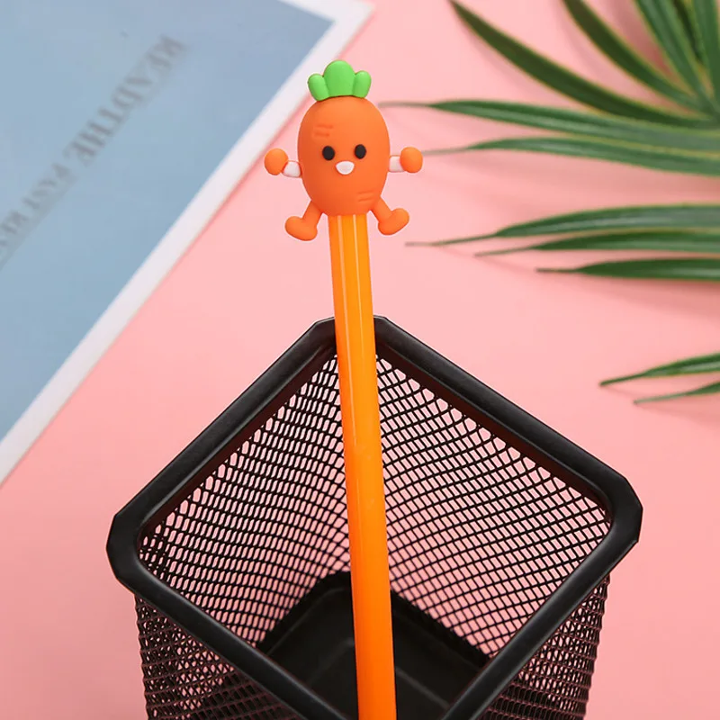 4 шт. Kawaii овощей мультипликационная гелевая ручка помидор морковь школьные