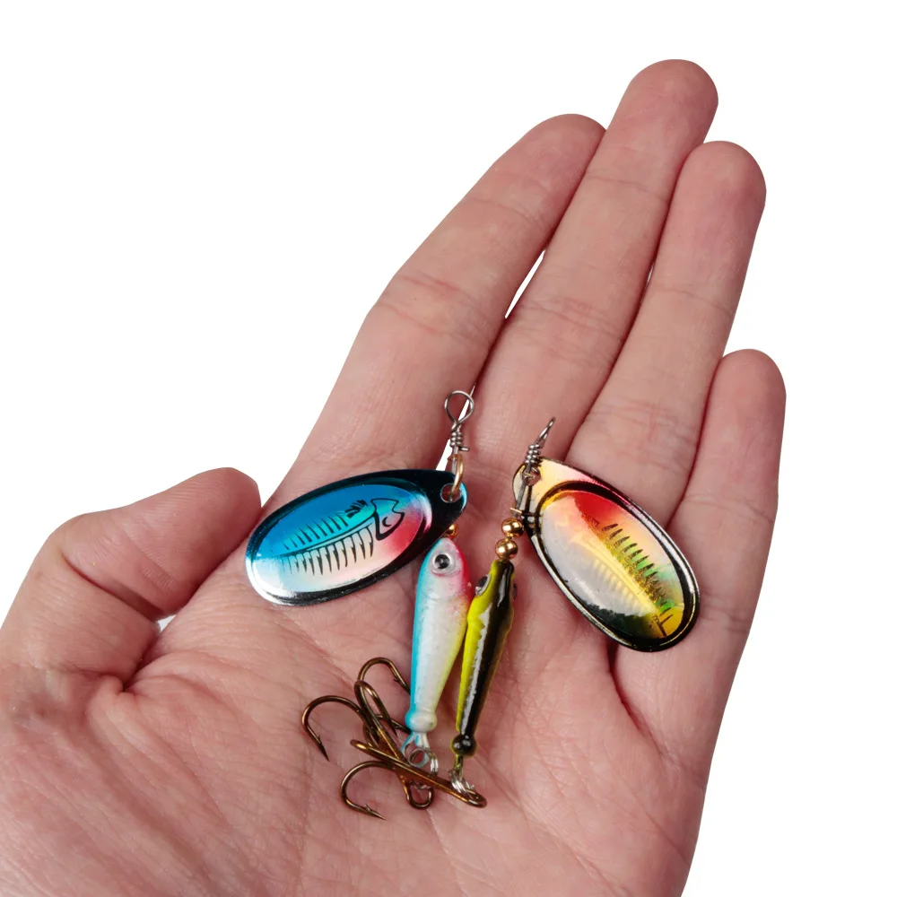 

2Pcs/lot 9g Rotating Metal VIB vibration Bait Spinner Spoon Fishing Lures Jigs Trout Winter Fishing Hard Baits Tackle Pesca