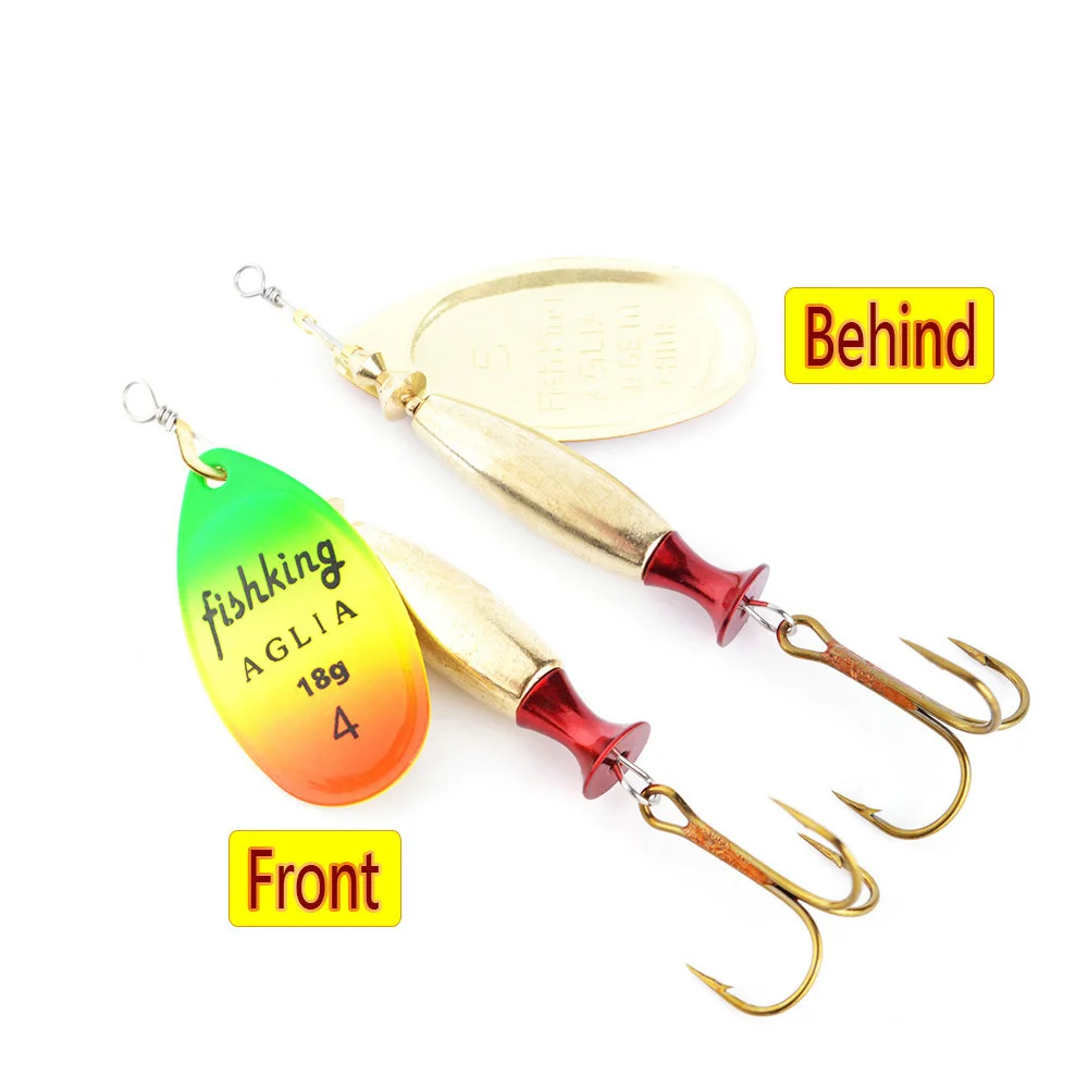 GOOSHING 18G/24G Spinners Bait Long Cast Fishing Lure Artificial Hard Baits Metal Pike Spoon Treble Hook For Fishing Tackle enlarge