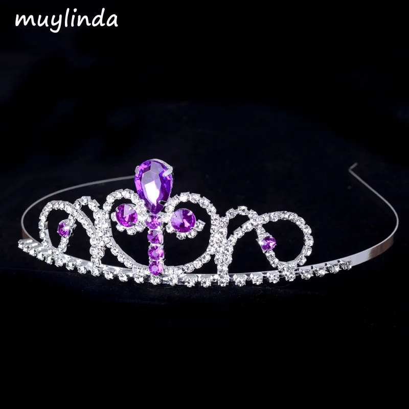 Princess Crystal Crown Jewellery Tiara Headband Fashion Flower Girls Hair Accessories Banquet Party Jewelry | Украшения и