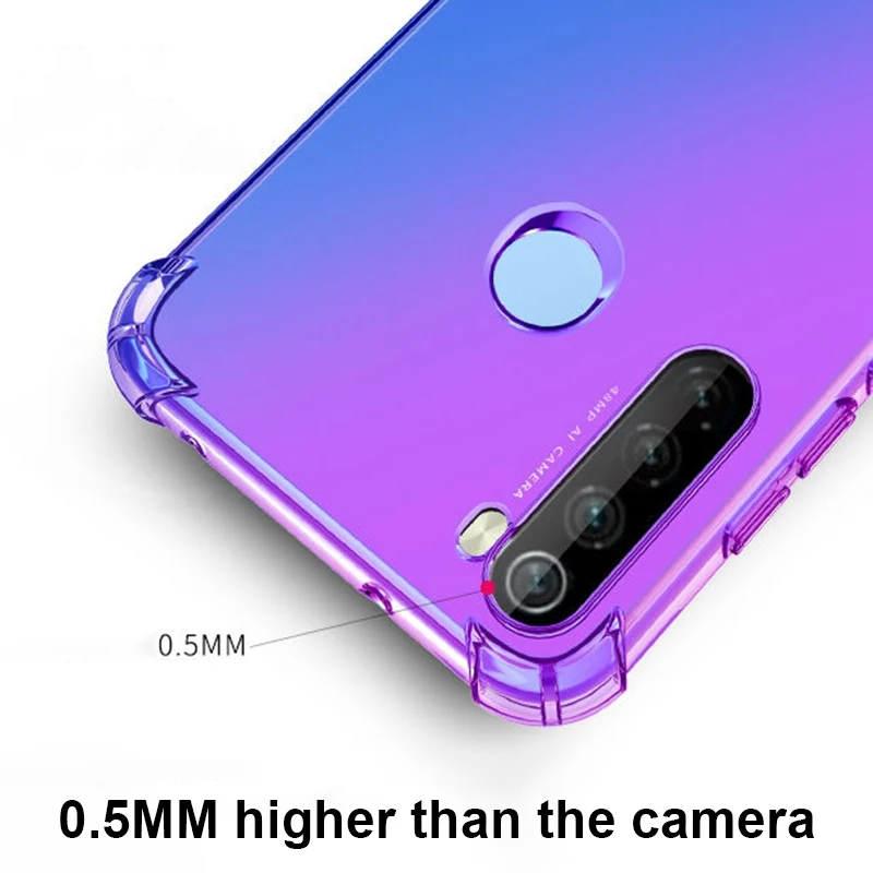 Чехол для Xiaomi Redmi Note 9s 9 Pro Max 8T 7 8 K20 7A 8A Mi Lite SE 9T 10 A3 силиконовый градиентный |