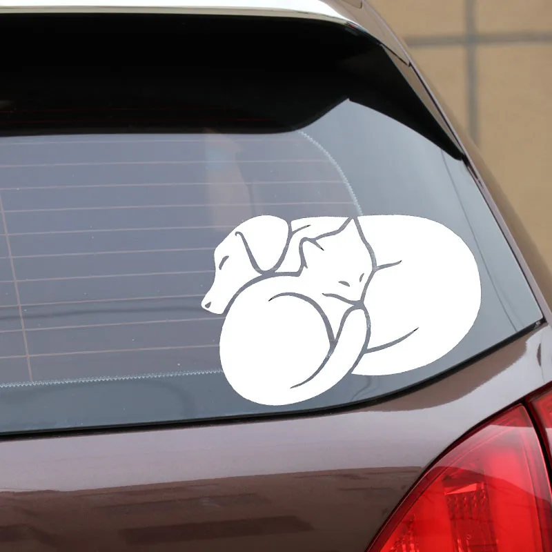 

Intereting Car Stickers Decal Vinyl Cat Dog Pet Design Funny Animal 16.2X11.3CM