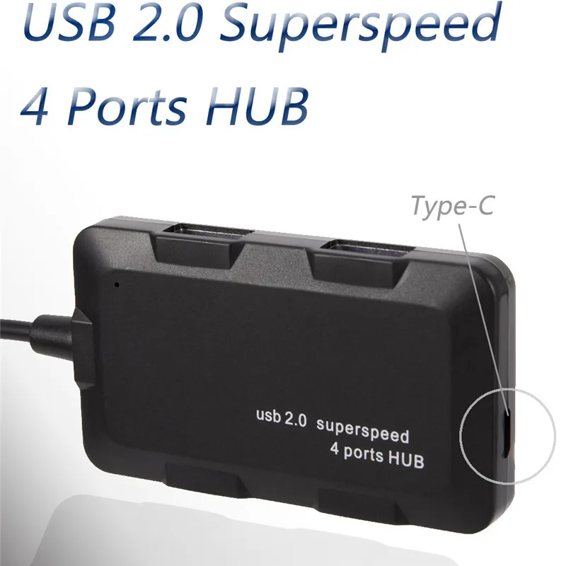 CARPRIE 2в1 Type C Мульти Usb 2 0 концентратор 4 порта адаптер сплиттер интерфейс питания