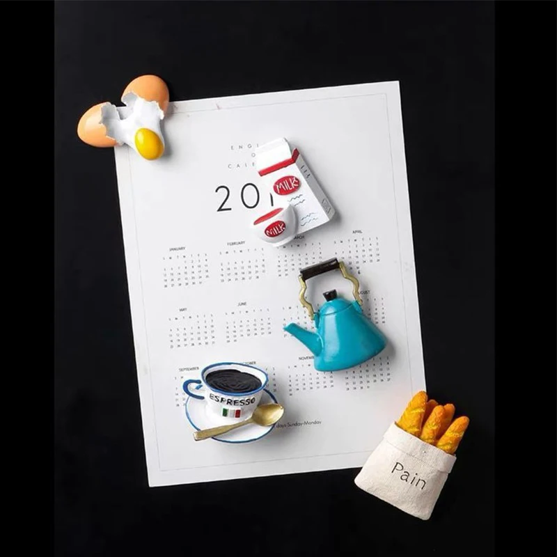 Новинка креативный бионический магнит для еды в холодильнике 3D имитация милые