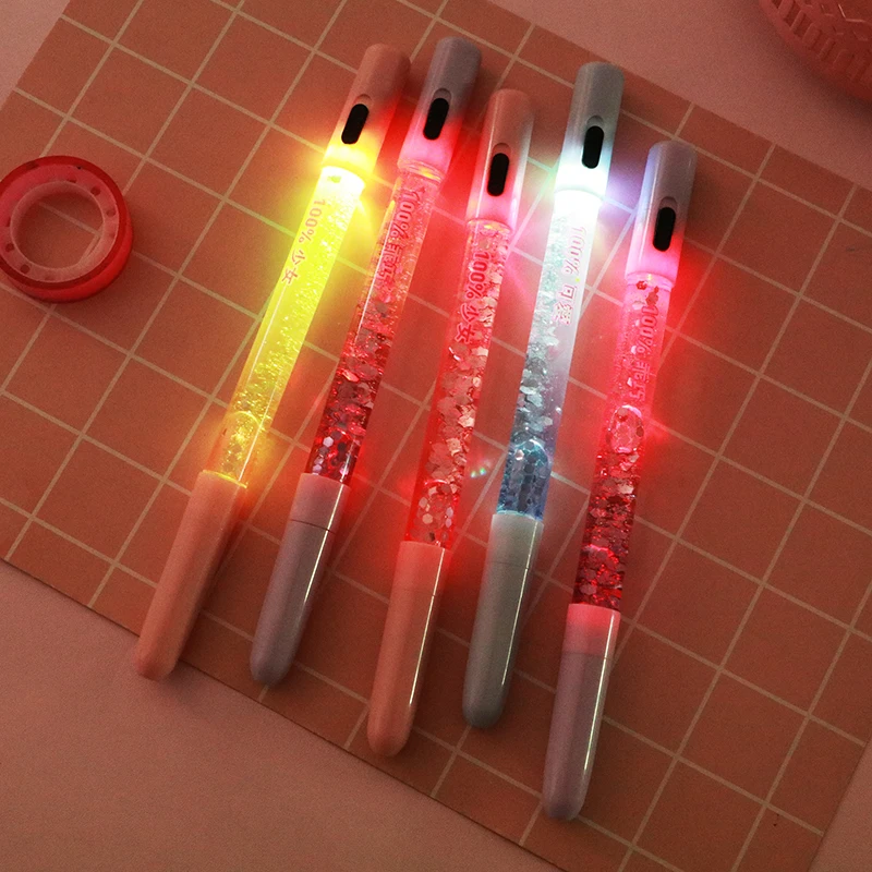 1 шт./компл. Kawaii световой Зебра Mildliner флэш памяти ручка Caneta с изображением звездной