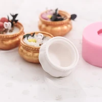 diy aroma candle silicone mold 3d punpkin shape pudding cake baking mould handmade soap making tools cement flower pot molds