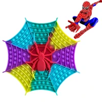 marvel spiderman pop fidget toys antistress relief anxiety push bubble sensory game anti stress toys for children christmas gift
