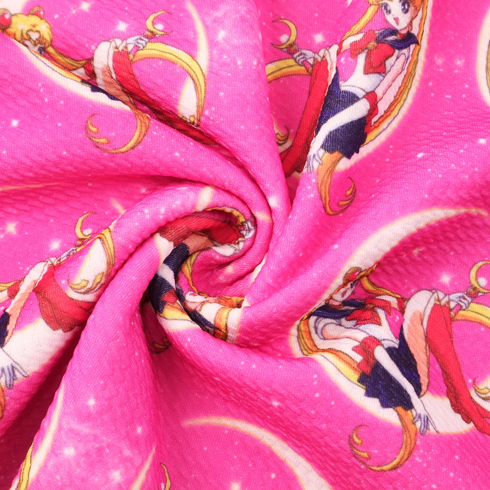 

50*145cm Cartoon Print Liverpool Bullet Textured Fabric,Tissue Children Home Textile DIY Fabric Sewing Tilda Doll,1Yc10301