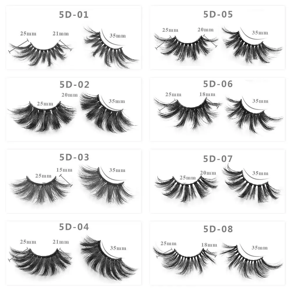 

100 Pairs Eyelashes Vendor 25mm Mink Lashes Hot Sale Eyelashe Best-Selling Reusable 5d 25mm Mink Faux Lashes Fluffy Thick Lashes