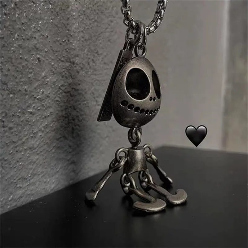 European and American fashion jewelry men tide male skull pendant hip hop retro Korean men's simple long money chain gift | Украшения и